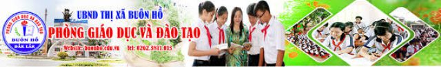 Phòng GD&ĐT Thị xã Buôn Hồ